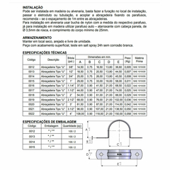 Imagem do Kit 10 Abraçadeiras Tipo U Aço Zincado Inca 1" para Eletrodutos e Canos - Inca