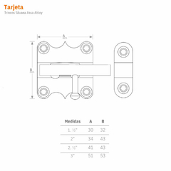 Imagem do Tarjeta Fecho Trinco Ferrolho 1.1/2" Aço Zincado - Silvana 2 Peças