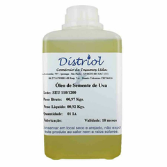 Óleo vegetal de semente de uva 100% puro - 1 litro - Distriol