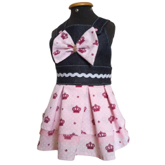 Vestido Jardineira Princess - Panda Boutique Pet