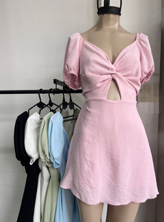Vestido grey manga corta