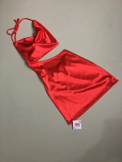 vestido saten