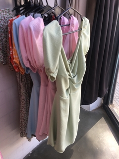 Vestido grey manga corta - eterna e-shop