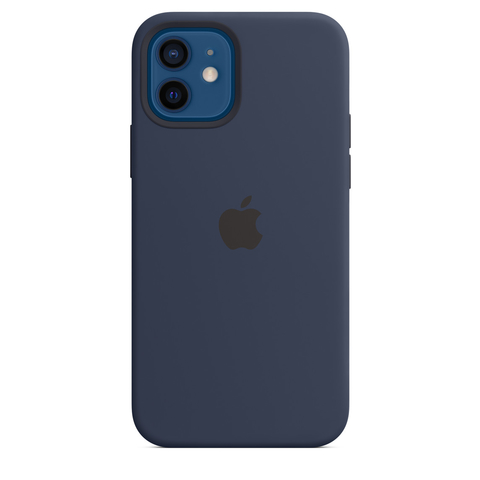 Capa de silicone com MagSafe para iphone 14 Pro Max Azul trombu