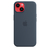 Capa de silicone com MagSafe para iPhone 14 – Azul-tempestade na internet