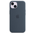 Capa de silicone com MagSafe para iPhone 14 – Azul-tempestade - comprar online
