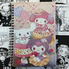 Libreta Sanrio metalizada