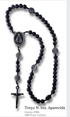 TERÇO N.SRA.APARECIDA ABS PRETO LEITOSO AR 6101PVZ