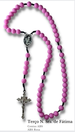TERÇO N.SRA. DE FÁTIMA ABS ROSA AR6601 NI