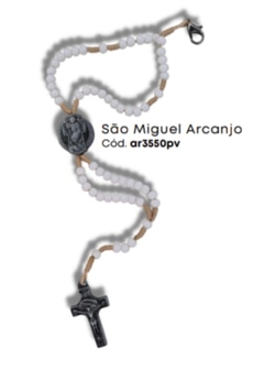 TERÇ PULSEIRA SÃO MIGUEL ARCANJO ABS BRANCO AR3550 PV