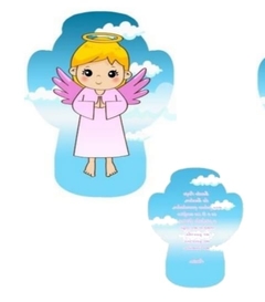ALMOFADA ANJO MENINA COM ORAÇÃO CÓD.2740