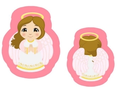 ALMOFADA ANJO MENINA ROSA CÓD. 4505