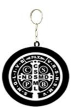 ALMOFADA CHAVEIRO MEDALHA DE SÃO BENTO CÓD. 4527