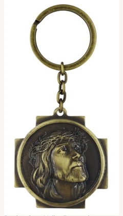 CHAVEIRO MEDALHA FACE DE CRISTO AR0005 OV