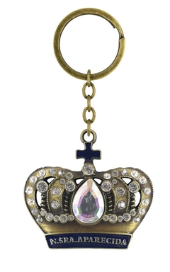 CHAVEIRO COROA N.SRA.APARECIDA ABAU.C/STRASS AR0033 OV