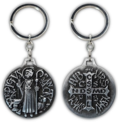 CHAVEIRO MEDALHA DE SÃO BENTO AR0118 PV