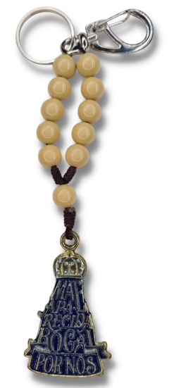 CHAVEIRO DEZENA N.SRA. APARECIDA ABS BEGE DZ5061 DO