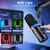 Sinelan usb/xlr microfone dinâmico touch-mute fone de ouvido jack & controle de na internet