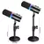 Sinelan usb/xlr microfone dinâmico touch-mute fone de ouvido jack & controle de
