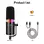 Sinelan usb/xlr microfone dinâmico touch-mute fone de ouvido jack & controle de - igor eletrônicos