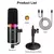 Sinelan usb/xlr microfone dinâmico touch-mute fone de ouvido jack & controle de - loja online