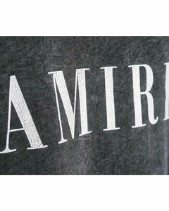 Imagen de PLAYERA AMIRI NEGRO DESLAVADO MANGA CORTA CUELLO REDONDO IMPORTACION