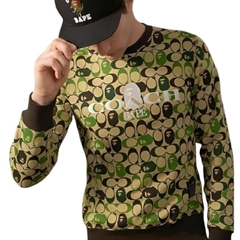 SUETER COACH X BAPE MANGA LARGA MONOGRAMA APE (IMPORTACION) - comprar en línea
