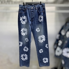 PANTALON DE MEZCLILLA CORTE RECTO DENIM TEARS (IMPORTACION) - tienda en línea