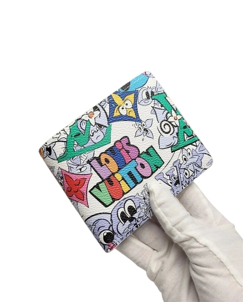 CARTERA LOUIS VUITTON PIEL UNISEX GRAFICOS (IMPORTACION)