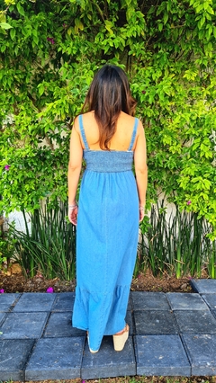 Maxivestido boho denim - tienda en línea