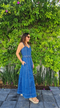 vestido denim oscuro - Pau de Coco