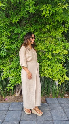 Imagen de Set lino falda beige