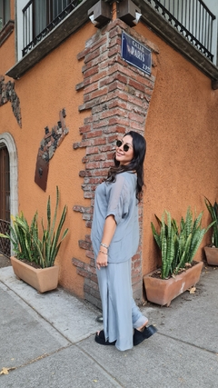 Conjunto Seda Gris medio - Pau de Coco