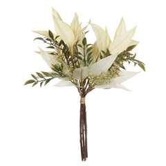 Buque folha misto creme outono 36cm