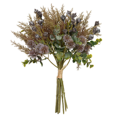 Buque mamona misto marrom verde outono 30cm