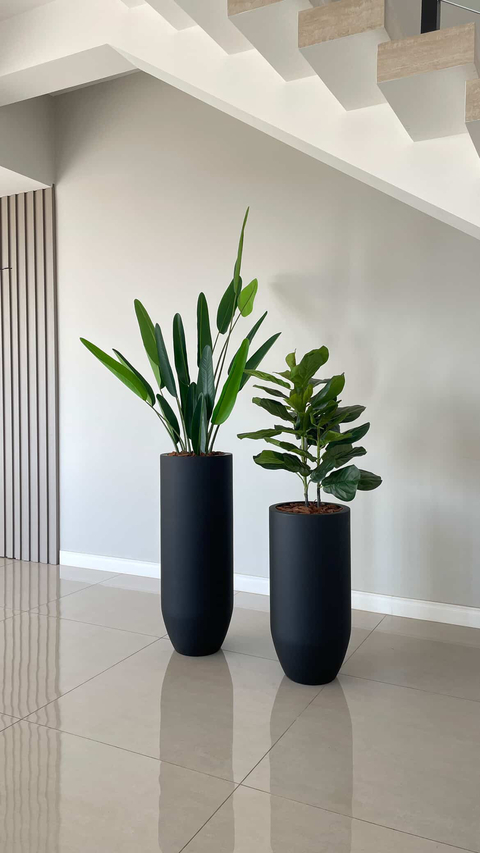 Vaso de chão blair | preto fosco - comprar online