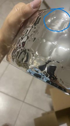 Cachepot cerâmica prata 18,5 cm - AVARIA na internet
