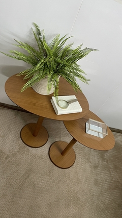 Mesa lateral orgânica 35x50 cm