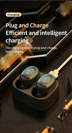 Imagem do Sem fio Bluetooth Headset Toque Luz Mini Alta Qualidade Tampões Anti Suor HD So