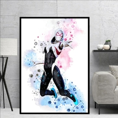 Marvel Filme Avengers Poster Aquarela Da Lona Homem De Ferro Homem Aranha Hulk I - loja online