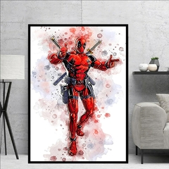 Imagem do Marvel Filme Avengers Poster Aquarela Da Lona Homem De Ferro Homem Aranha Hulk I