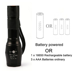 A100 led ao ar livre recarregável zoom mini lanterna tocha de energia t6
