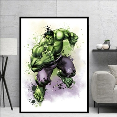 Marvel Filme Avengers Poster Aquarela Da Lona Homem De Ferro Homem Aranha Hulk I na internet