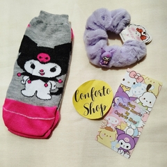 Pack kuromi (scrunchie + soquetes) - comprar online