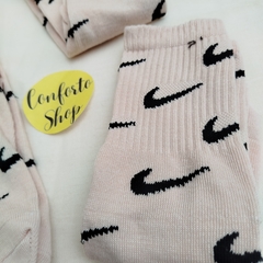 Medias 3/4 Nike beige