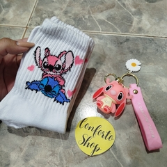 Pack Angel Stitch (llavero+medias 3/4) en internet