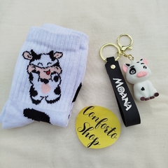 Pack vaquita kids (media 3/4 + llavero) - comprar online