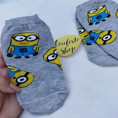 Soquete kids Minion gris - comprar online