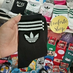 medias 3/4 adidas basicas color - Conforto Shop