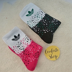 medias 3/4 adidas pintitas